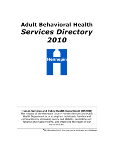 Adult Behavioral Health