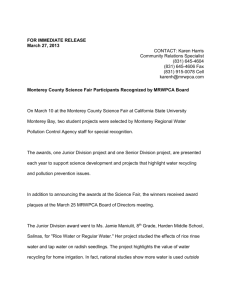 Word - Monterey Regional Water Pollution Control Agency