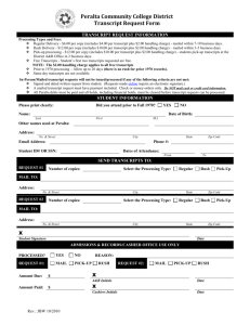 Transcript Request Form