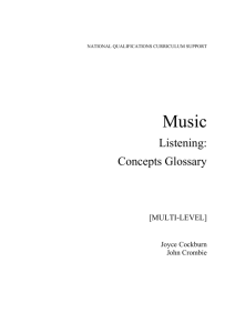 Music: Listening - Concepts Glossary