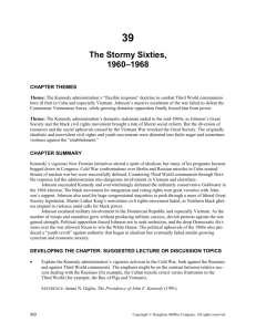 Chapter 39: The Stormy Sixties, 1960-1968