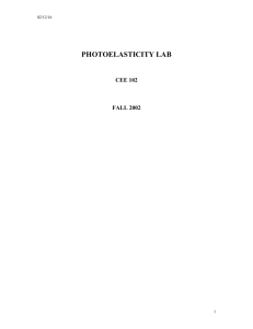 Photoelasticity Lab