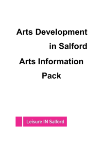 Arts Information Pack - Salford Community Leisure