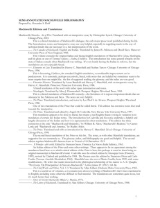 semi-annotated machiavelli bibliography