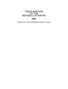 Biafra Constitution 1967