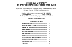 Emergency Procedures - Muskingum University