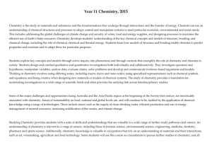 Year 11 Chemistry Program 2015