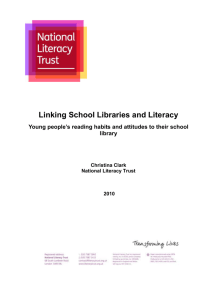School library use - National Literacy Trust