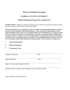 Medical Monitoring Program - Florida Atlantic University