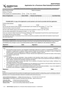 pensioner rebate form - Sunshine Coast Council