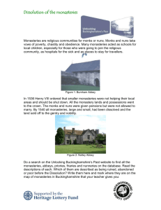 Dissolution of the monasteries - Unlocking Buckinghamshire`s Past