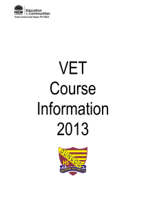 Frequently Asked Questions about Vet Industry Curriculum