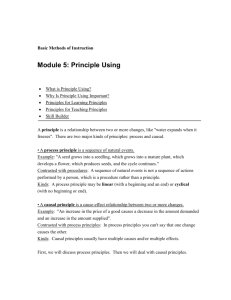 Module 5: Principle Using