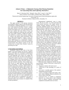 A Diplomatic Strategy Role Playing Game - SEAS