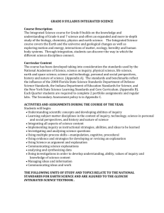 Middle School Math Scope and Sequence