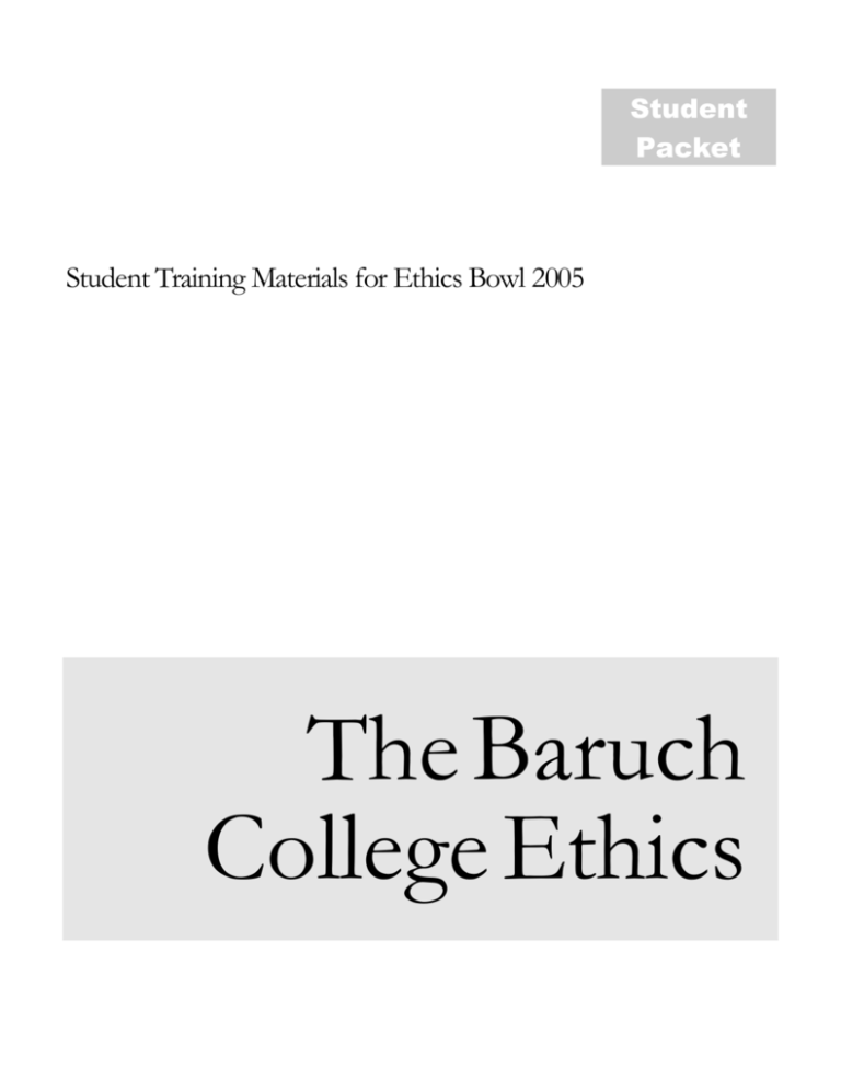 Manual Baruch College