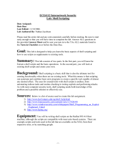 Shell Scripting - ECE Users Pages