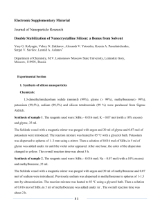 New Submission Requirement – Chemistry of Materials