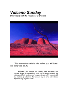Volcano Sunday - Season of Creation
