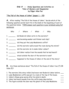 ENG 1P -- Study Questions and Activities on