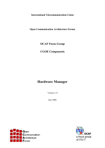 6 The hardware manager CGOE component