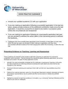 Academic Promotion Scheme Good Practice Guidance 2015
