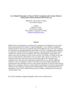 Use of Digital Ethnography to Measure Media Consumption