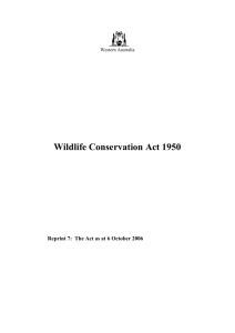 Wildlife Conservation Act 1950 - 07-00-00