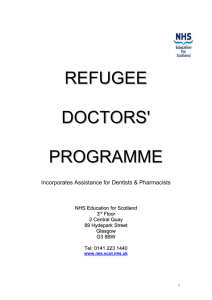 Refugee Doctors Information Booklet 2014