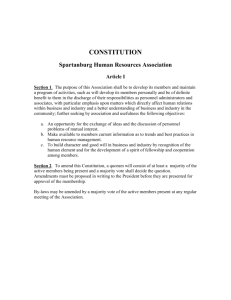 CONSTITUTION - Spartanburg Human Resources Association