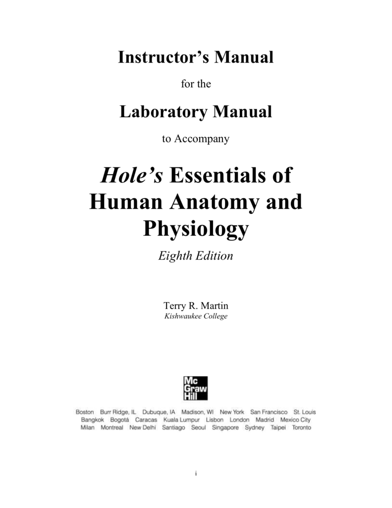 Anatomy And Physiology Lab Manual Answers