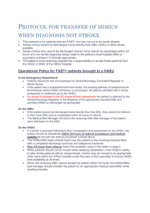 protocol for transfer of mimics when diagnosis not stroke