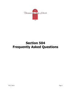 Section 504_Frequently Asked Questions