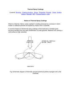 Thermal Spray Coatings