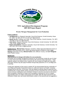 Precise Nitrogen Management for Corn Production