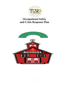 MS DOE School Occupational Safety & Crisis Response Plan