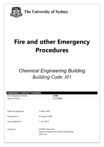 Fire and other Emergency Procedures