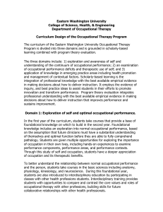 themes of the Occupational Therapy Program