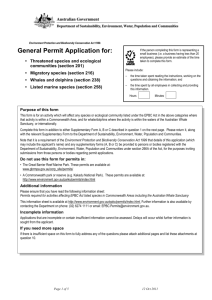 General Permit Application (DOC