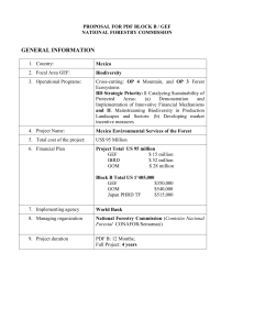 Mexico Environmental Services of the Forest