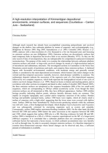 A high-resolution interpretation of Kimmeridgian depositional