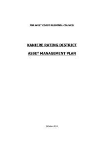 Kaniere RD AMP 2014 - West Coast Regional Council