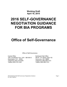 2016 Working Draft Self-Governance Negotiation Guidance 04.16