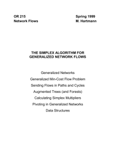 The Simplex Algorithm for Generalized Network Flows