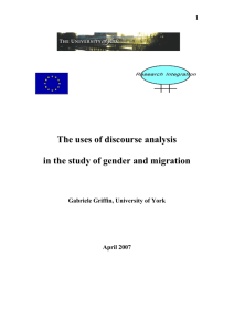 The uses of discourse analysis in the study of