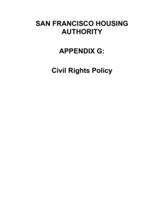 Civil Rights Policy - Housing Rights Committee of San Francisco