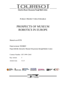 2 Current Situation of Museum Robotics in Europe