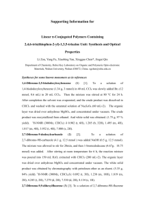 Linear p-Conjugated Polymers Containing 2,4,6-trithiophen-2-yl