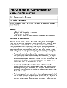 Interventions for Comprehension – Sequencing events: