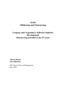 Uruguay and Argentina`s Software IndustryDevelopment